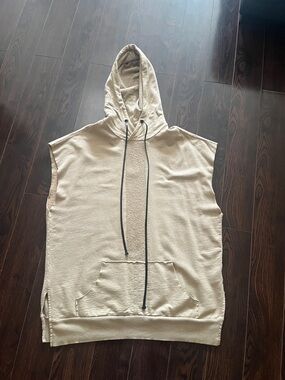 Daniel Patrick Knomadik Sleeveless Hooded Pullover - Beige